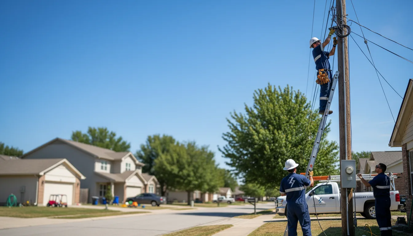 Residential electrician providing installation services in Central Lake, MI